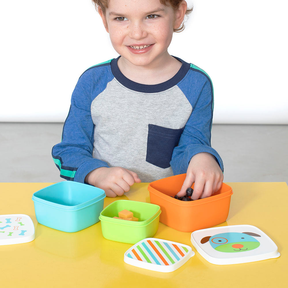 Skip Hop Zoo Dog Snack Box Set of 6 Multicolor Age- 18 Months & Above