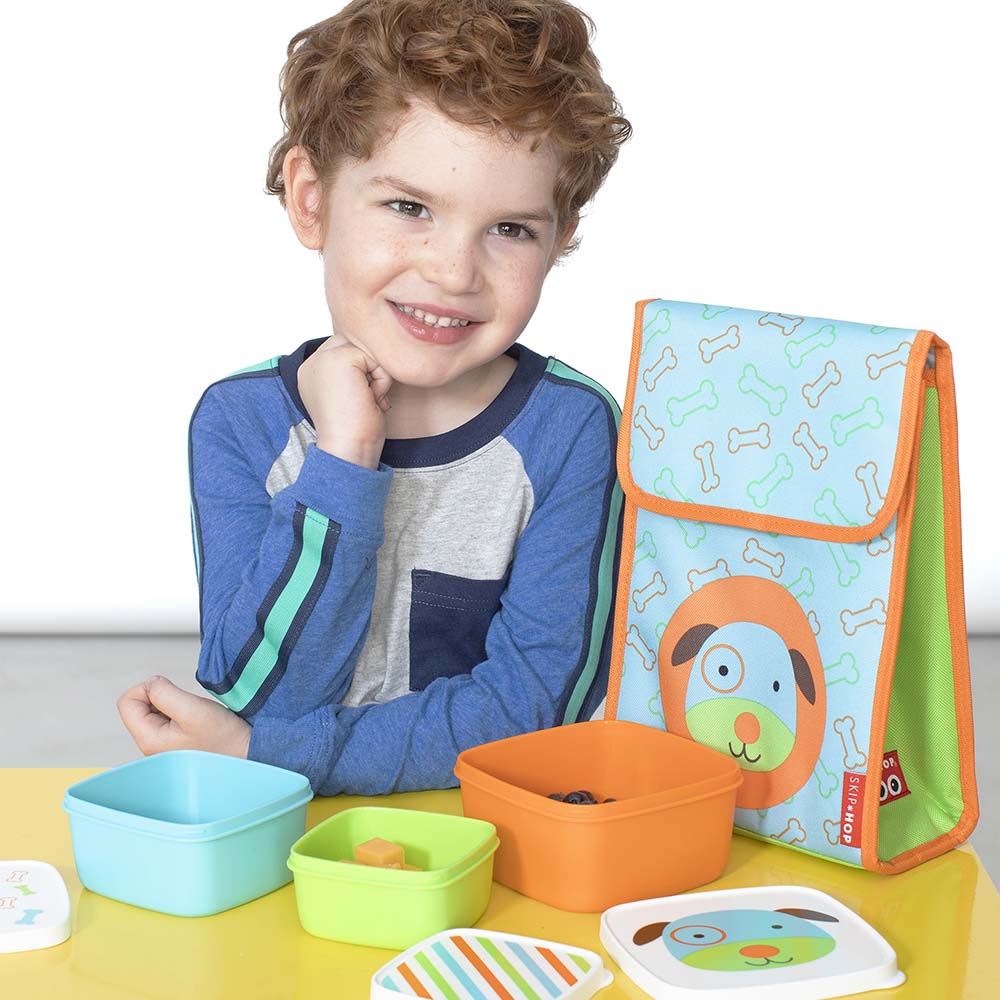 Skip Hop Zoo Dog Snack Box Set of 6 Multicolor Age- 18 Months & Above