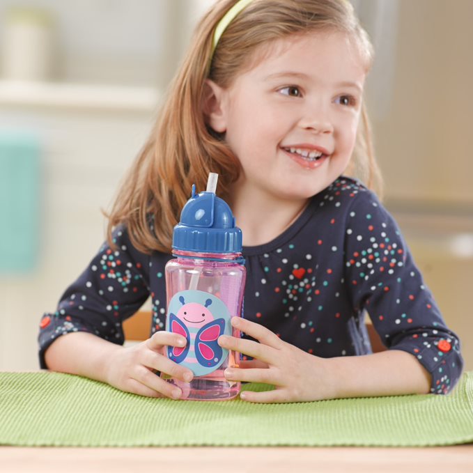 Skip Hop Zoo Straw Bottle Butterfly Age-2 Years & Above