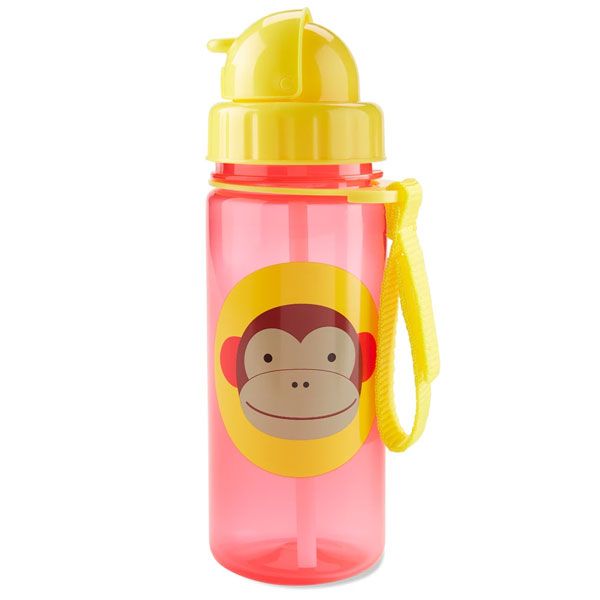Skip Hop Zoo Straw Bottle Monkey Multicolor Age-6 Months & Above