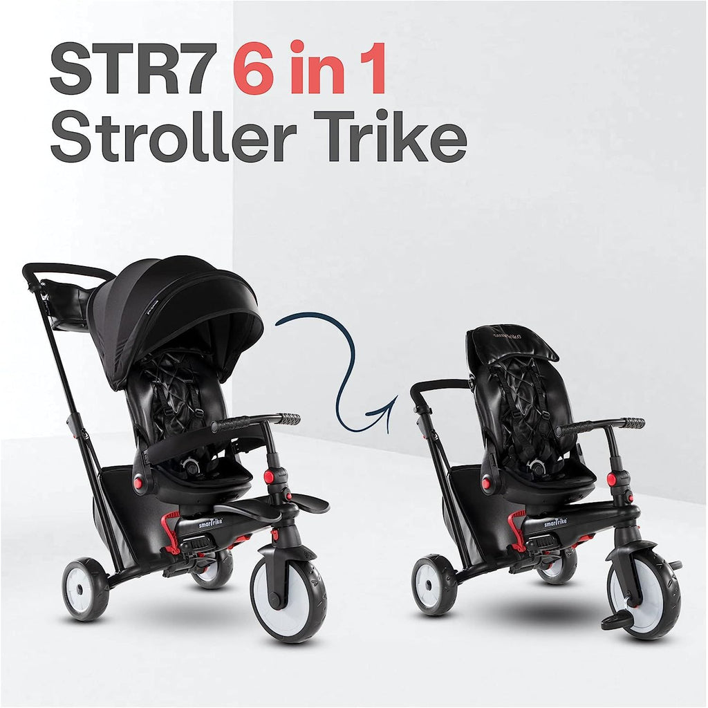 Smartrike STR 7 Urban Folding Baby Tricycle Black Age 6 Months & Above