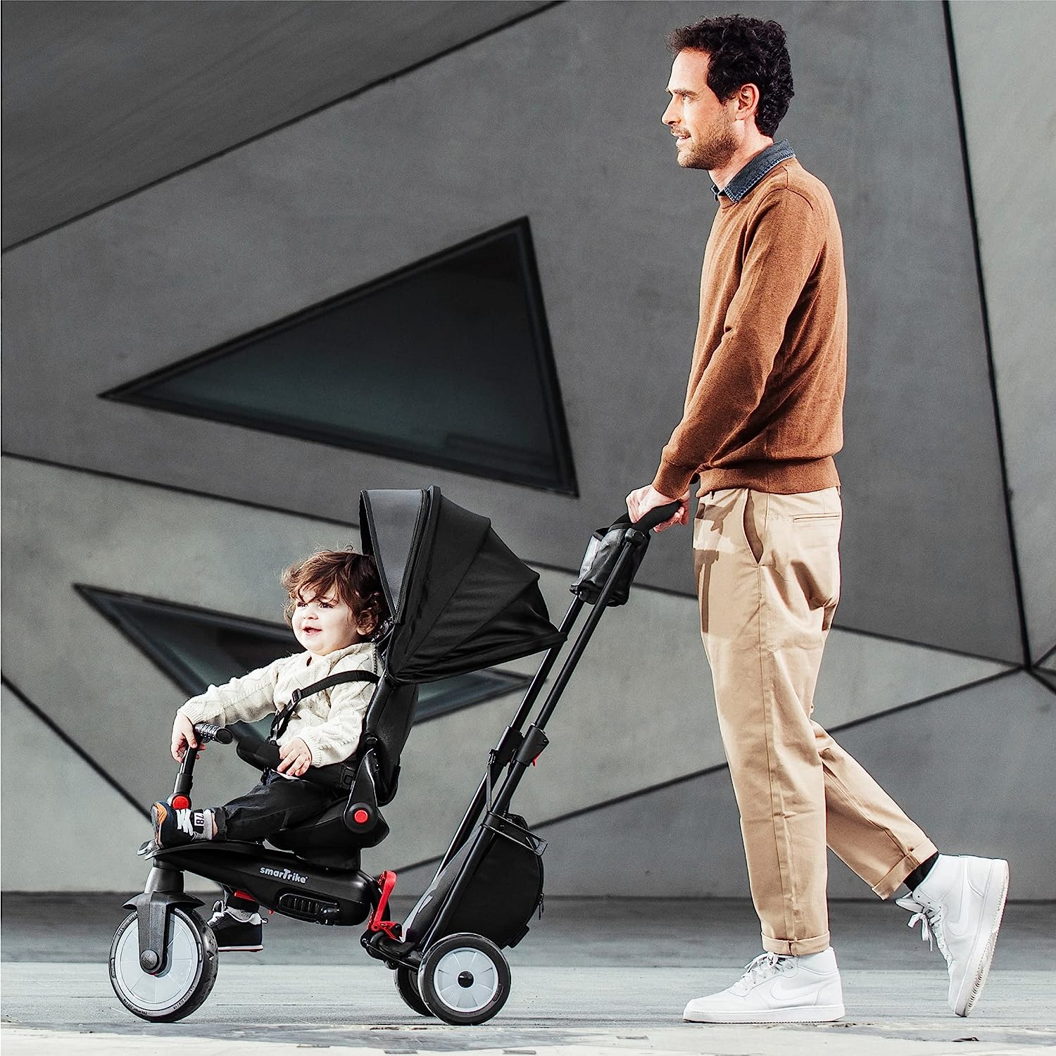 Smartrike STR Urban Folding Baby Tricycle Black Age Months