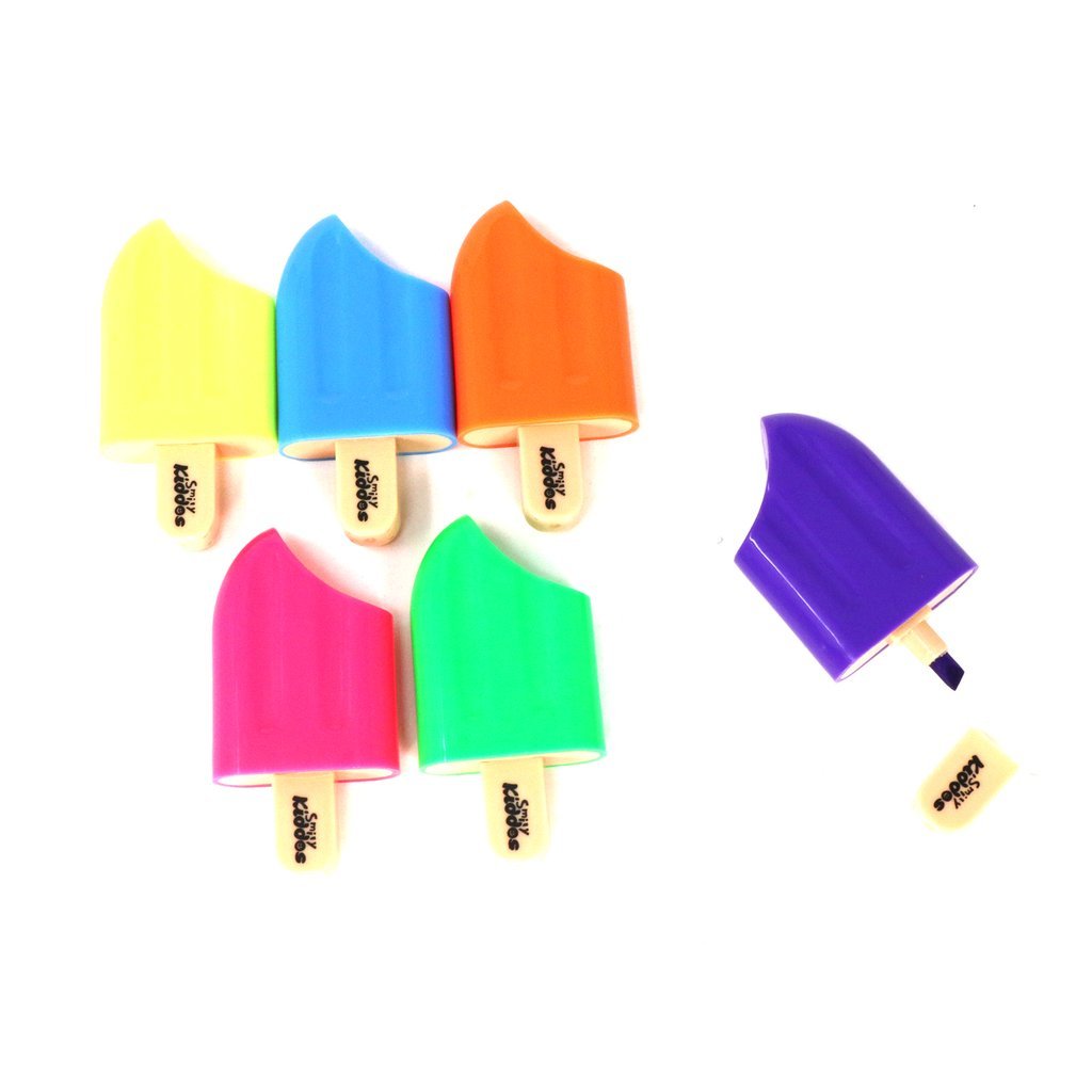 Smily Kiddos Icecream Scented Highlighter - 6 pcs set Age 5Y+