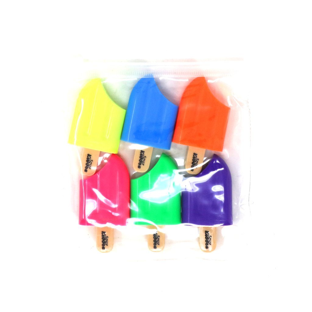 Smily Kiddos Icecream Scented Highlighter - 6 pcs set Age 5Y+