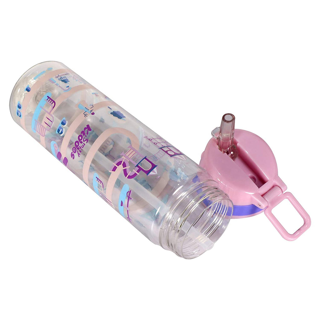 Smily Kiddos Pink Straight Water Bottle - 680ml Age 5Y+