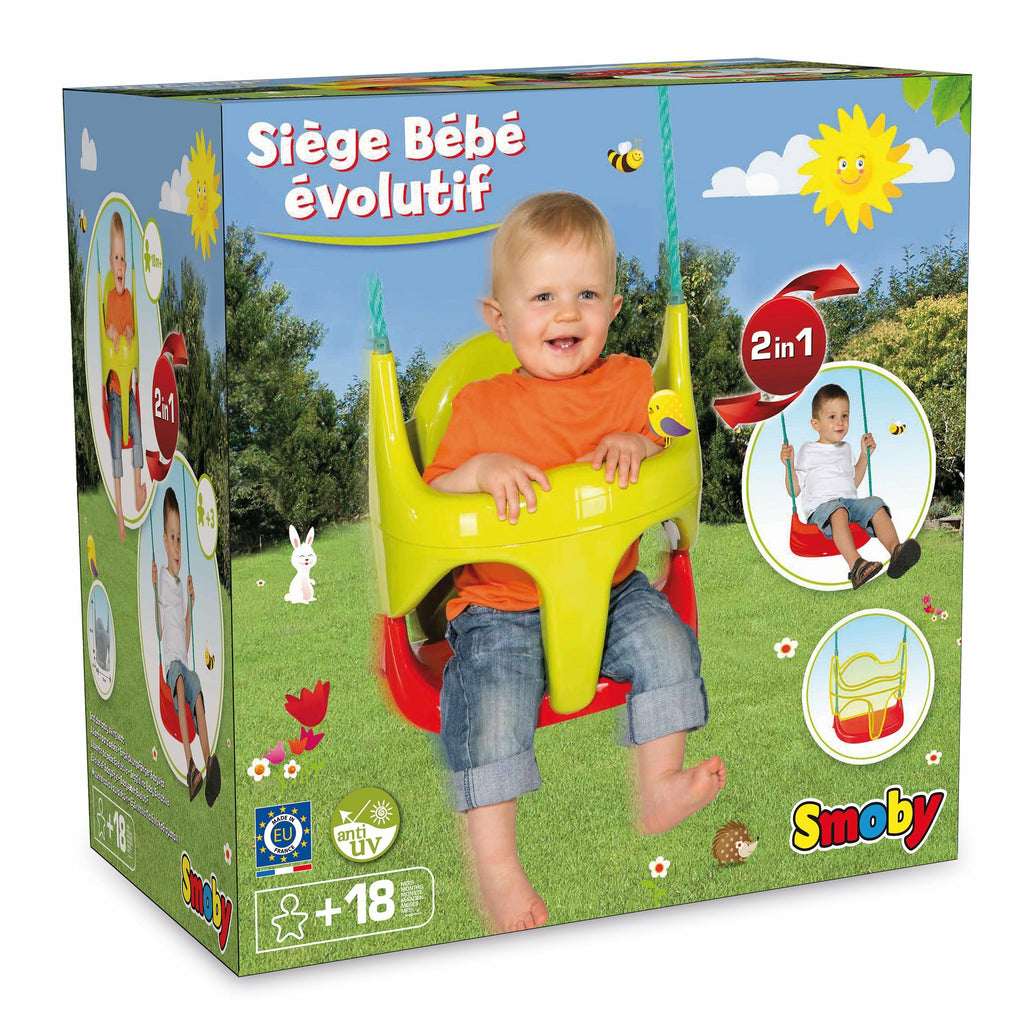 Smoby Baby Seat For Swing Yellow/Red Age-3 Years & Above
