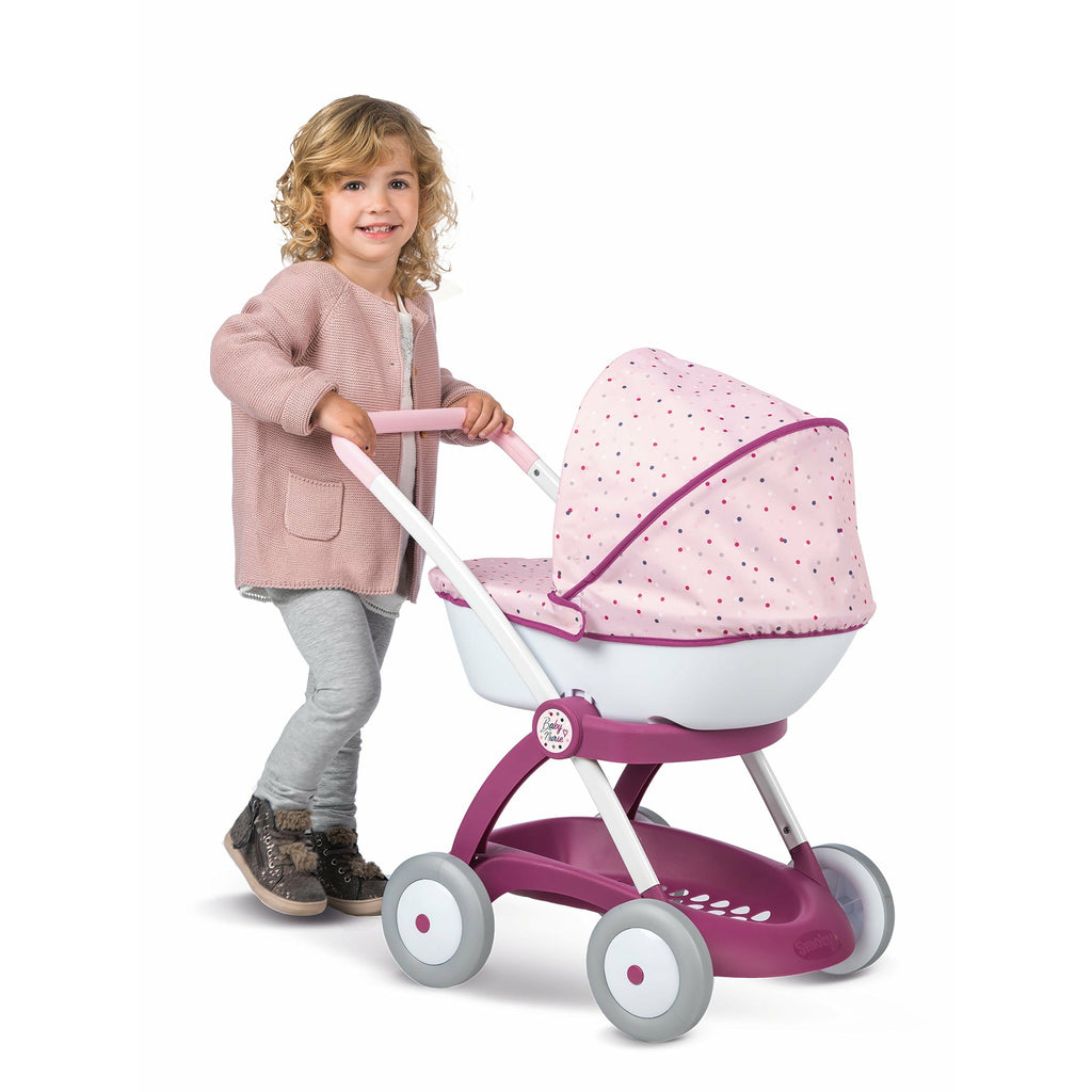 Smoby Chuli Pop Car New Baby Nurse Bassinet Pink Age-3 Years & Above