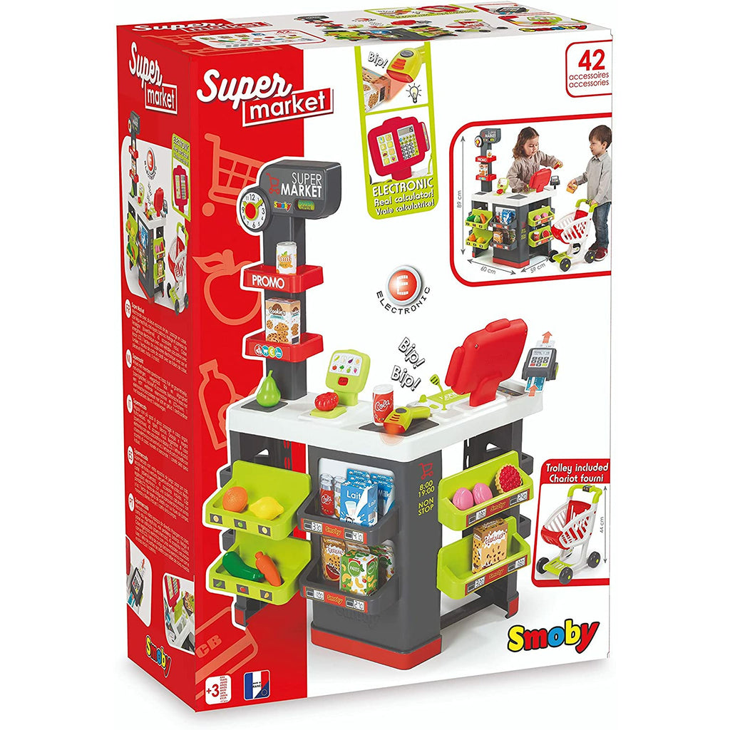 Smoby Super Market With 42 Accessories Age 3+ Girl