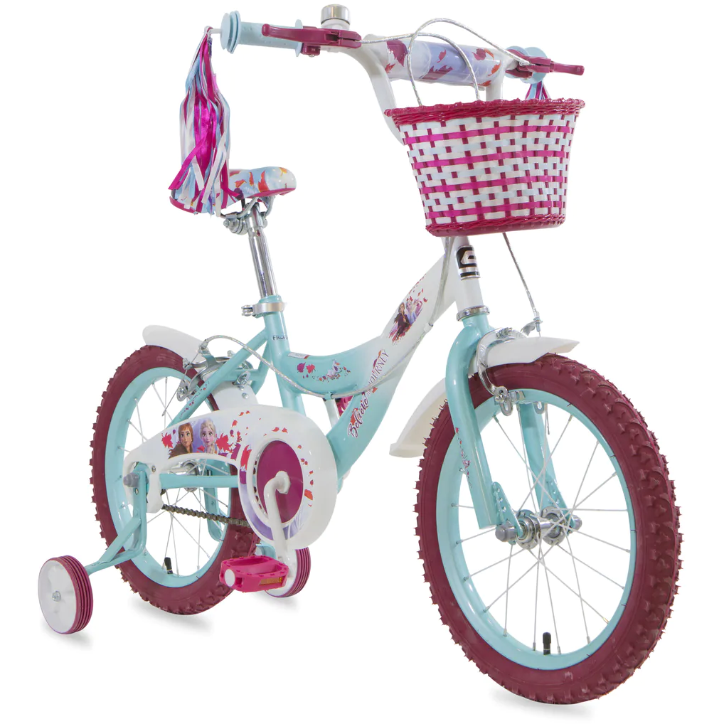 Spartan Disney Frozen Bicycle with Basket 16 Inch Girl Peekaboo
