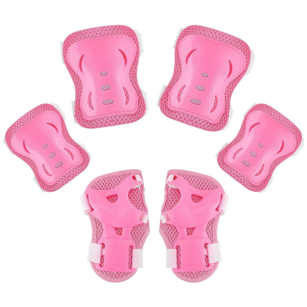 Spartan Knee & Elbow Pads and Wrist Protective Set Pink XS Age 3Y+