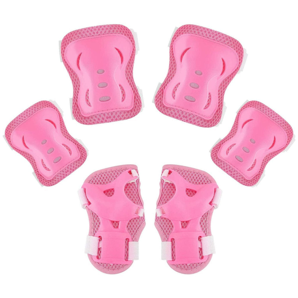 Spartan Knee & Elbow Pads and Wrist Protective Set Pink S Age 6Y+