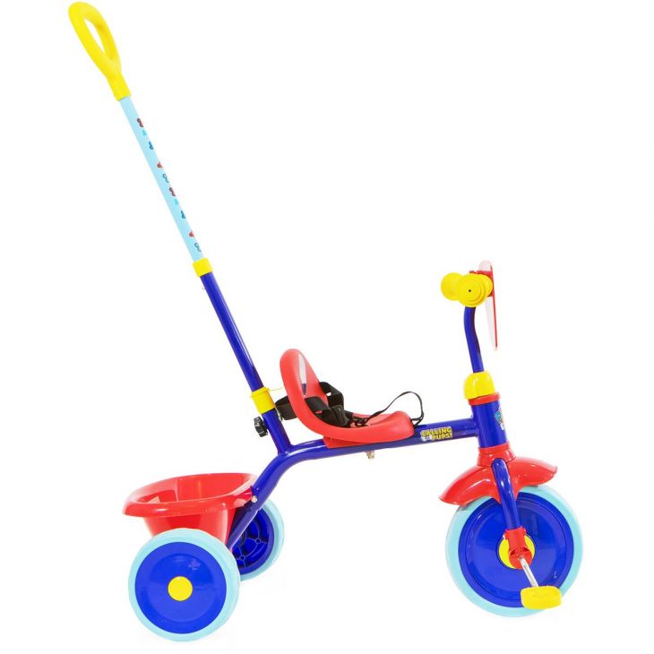 Spartan Paw Patrol Boys Tricycle with Pushbar Blue Age- 2 Years to 4 Years