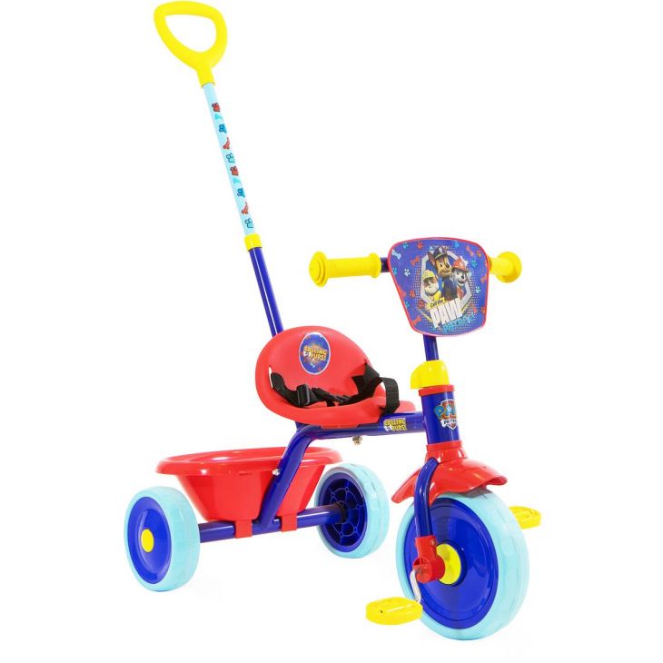 Spartan Paw Patrol Boys Tricycle with Pushbar Blue Age- 2 Years to 4 Years