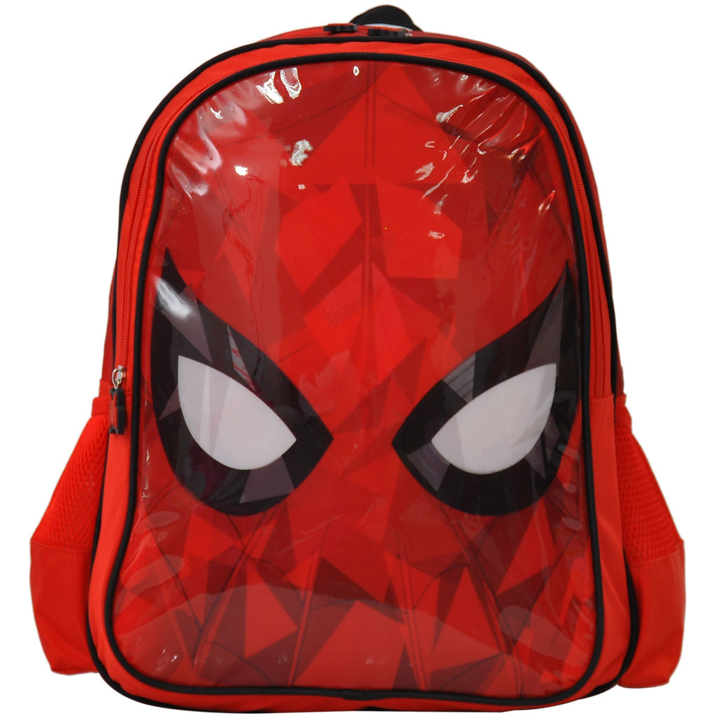 Spiderman Crinkle Face 15-inch Backpack with 2 Compartments Age- 4 Years to 6 Years