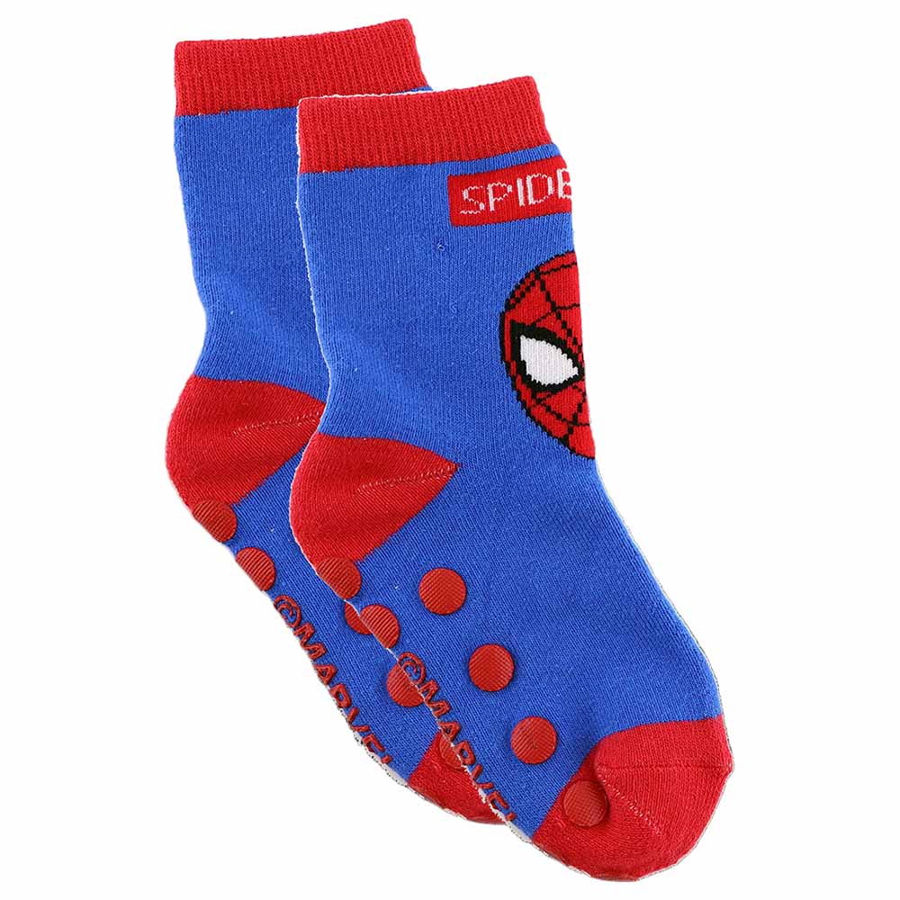 Marvel Spiderman Pack Of 1 Kids Anti Slip Socks Kids
