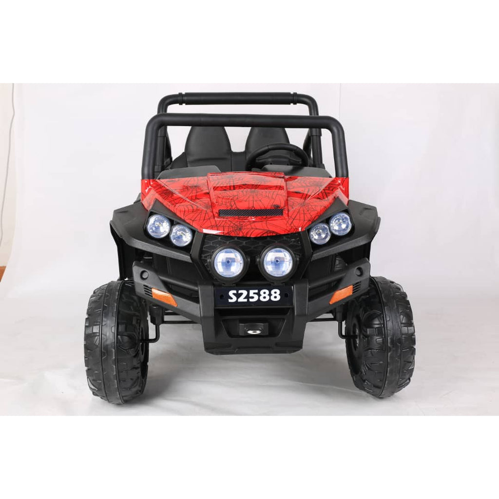 Spiderman Scorpio Xux 12V 4 x4 Battery Operated Ride On with Remote Control Red/Black Age- 3 Years & Above
