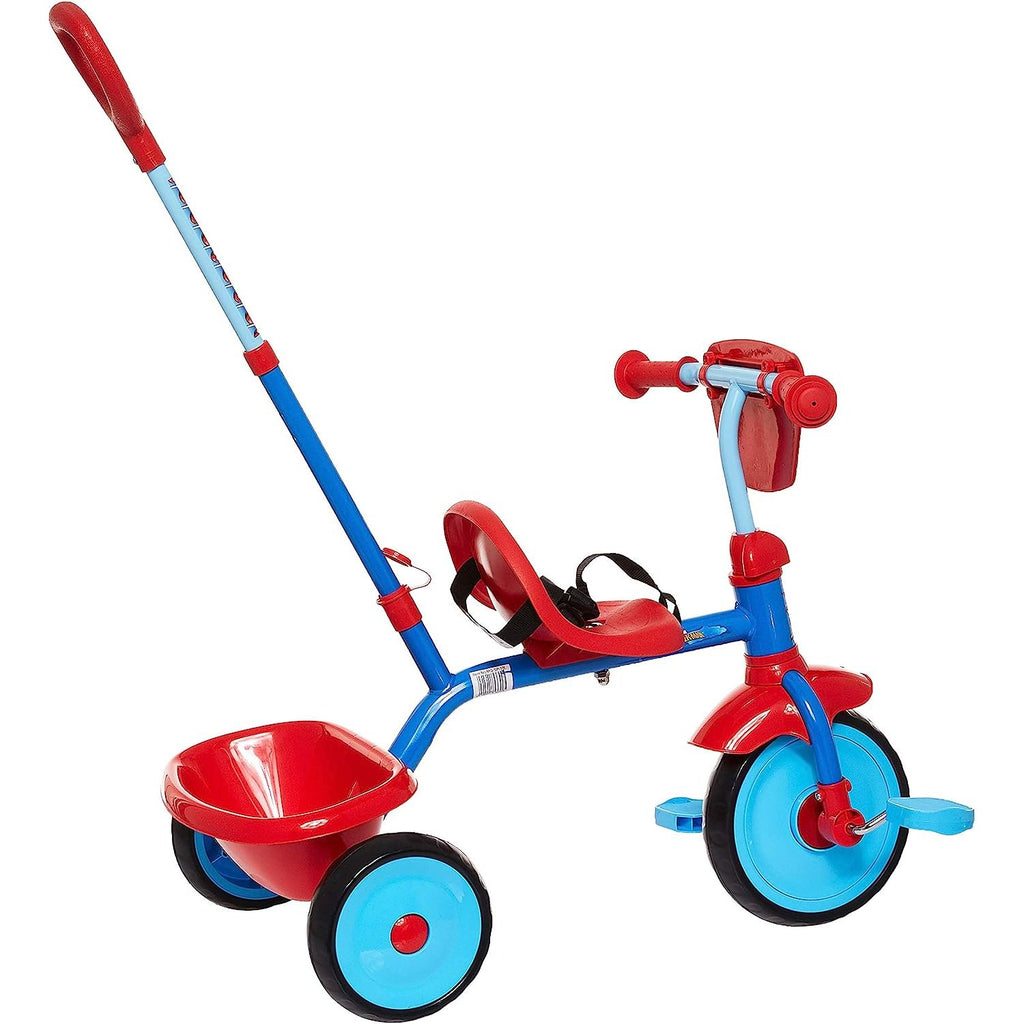 Spiderman Trike With Push Handle Red Age 6 Months & Above