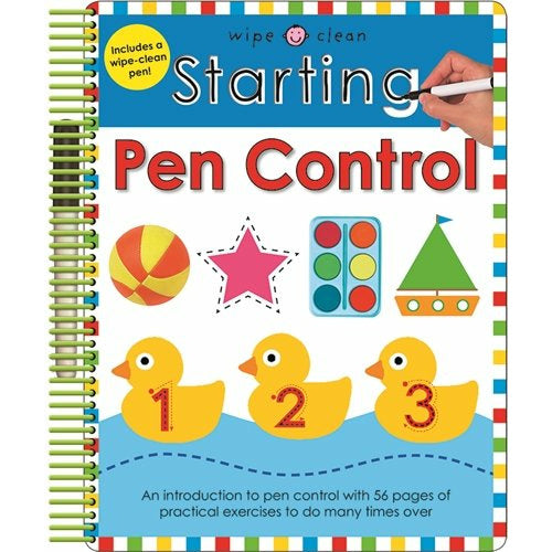 Starting Pen Control: Wipe Clean Spirals