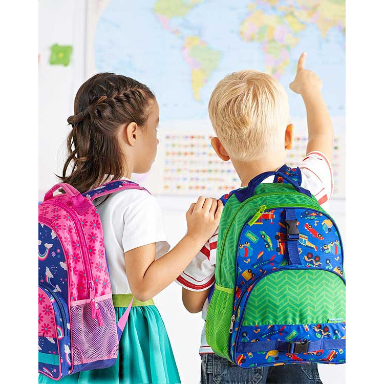 Stephen Joseph All Over Print Backpack Rainbow Age 4 Years Above Peekaboo