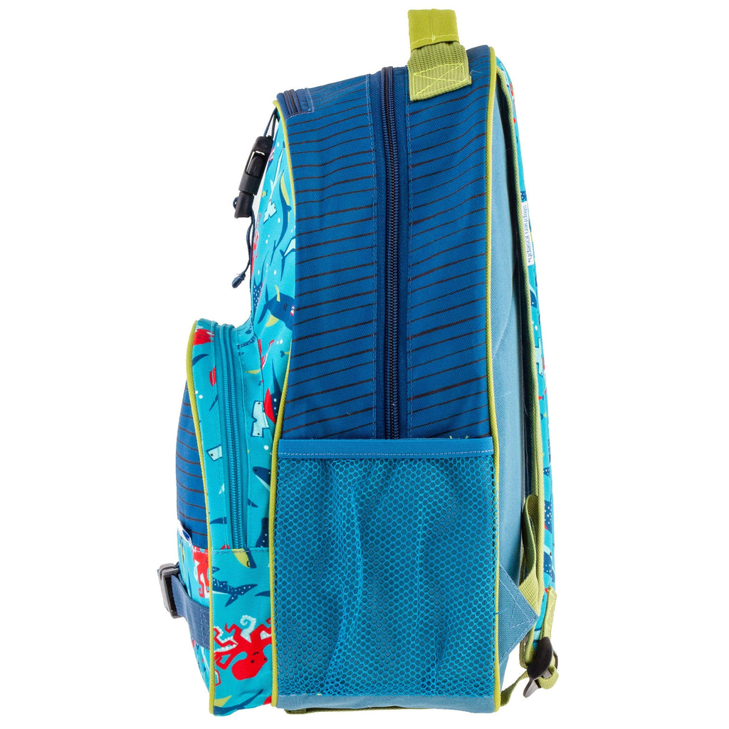 Stephen Joseph All Over Print Backpack Shark Blue Age- 3 Years & Above