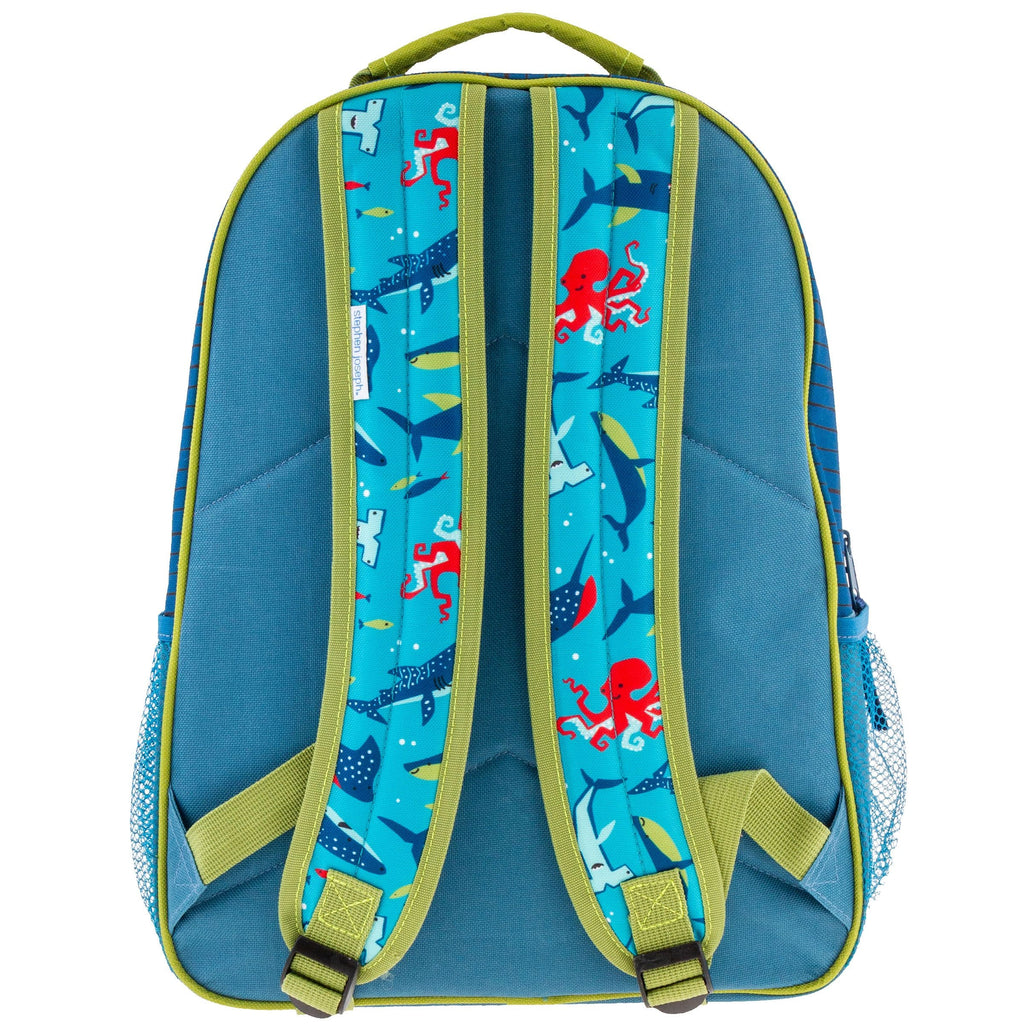 Stephen Joseph All Over Print Backpack Shark Blue Age- 3 Years & Above