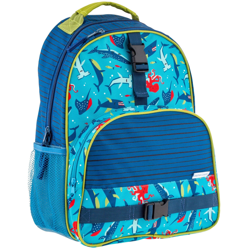 Stephen Joseph All Over Print Backpack Shark Blue Age- 3 Years & Above