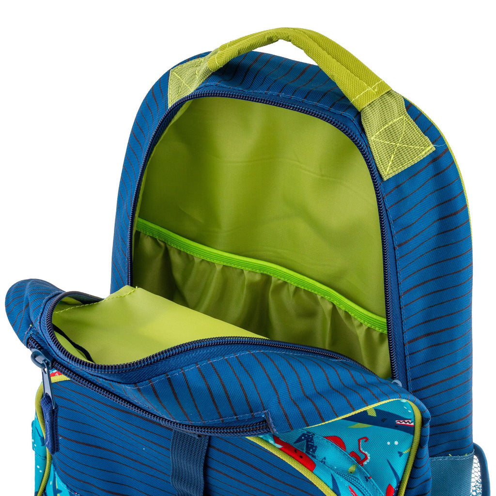 Stephen Joseph All Over Print Backpack Shark Blue Age- 3 Years & Above
