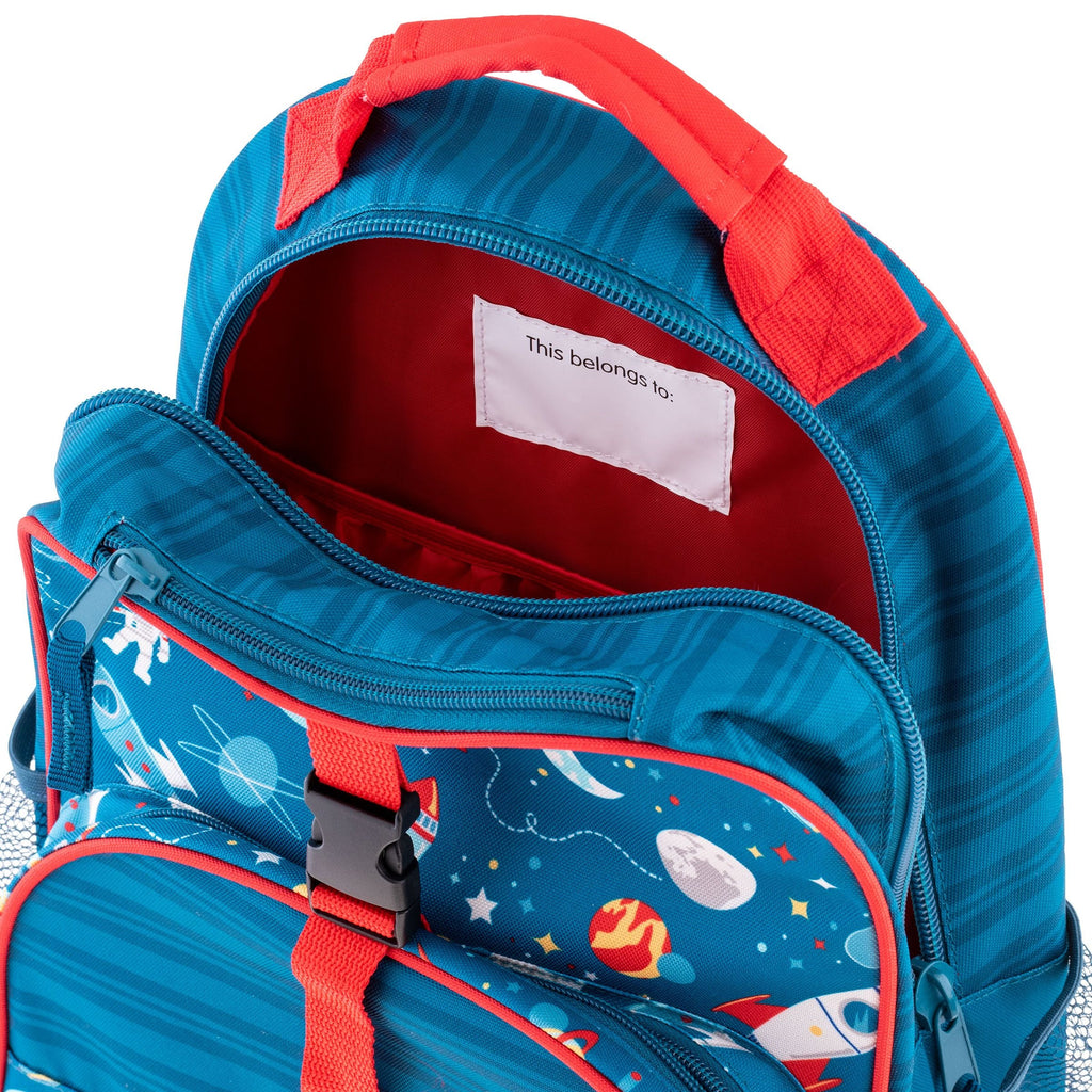 Stephen Joseph All Over Print Backpack Space Blue Age- 3 Years & Above