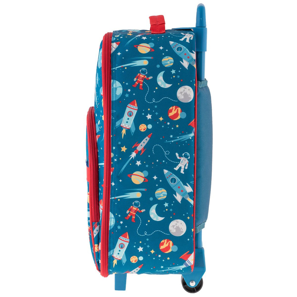 Stephen Joseph All Over Print Rolling Trolley Bag Space Blue Age- 3 Years & Above