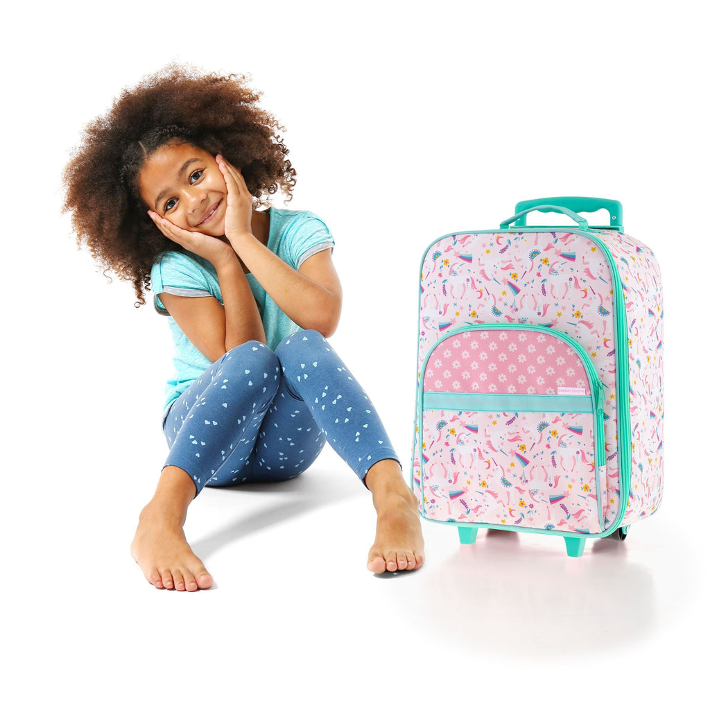 Stephen Joseph All Over Print Rolling Trolley Bag Unicorn Pink Age- 3 Years & Above