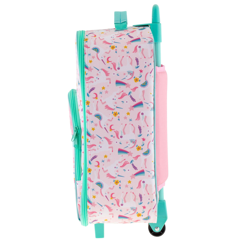 Stephen Joseph All Over Print Rolling Trolley Bag Unicorn Pink Age- 3 Years & Above