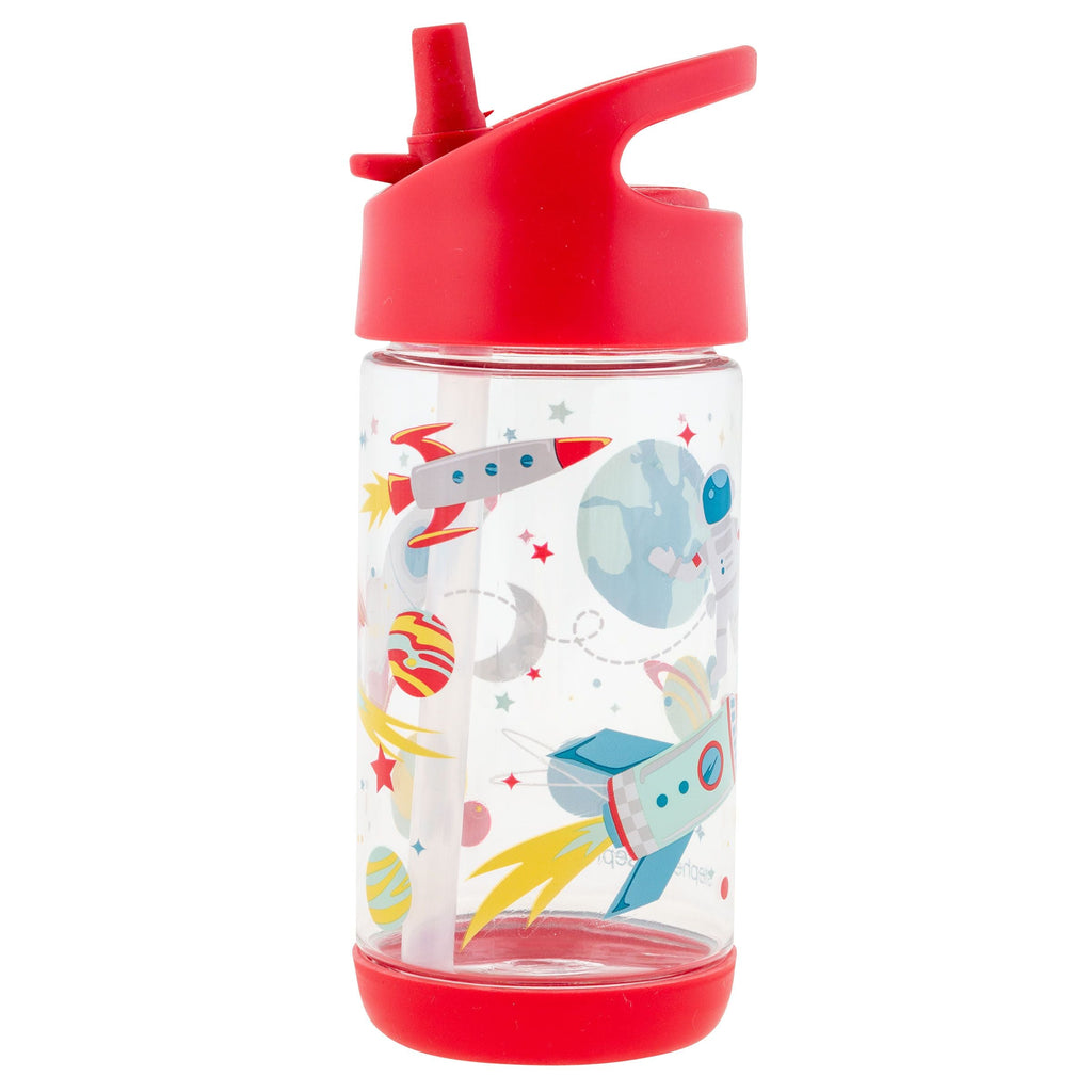 Stephen Joseph Flip Top Bottle Space Red Age- 3 Years & Above