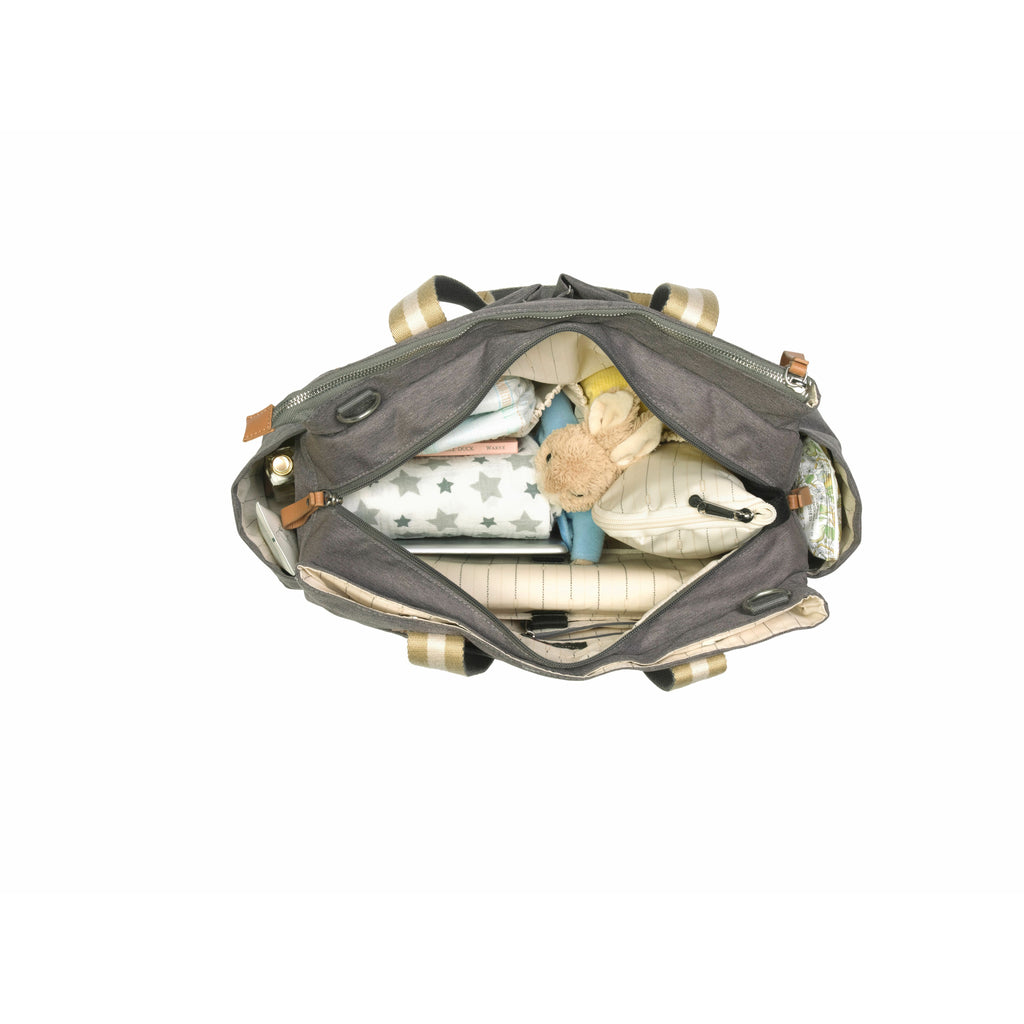 Storksak Travel Shoulder Bag Grey Unisex