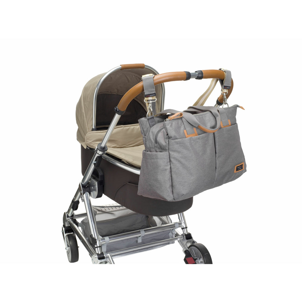 Storksak Travel Shoulder Bag Grey Unisex