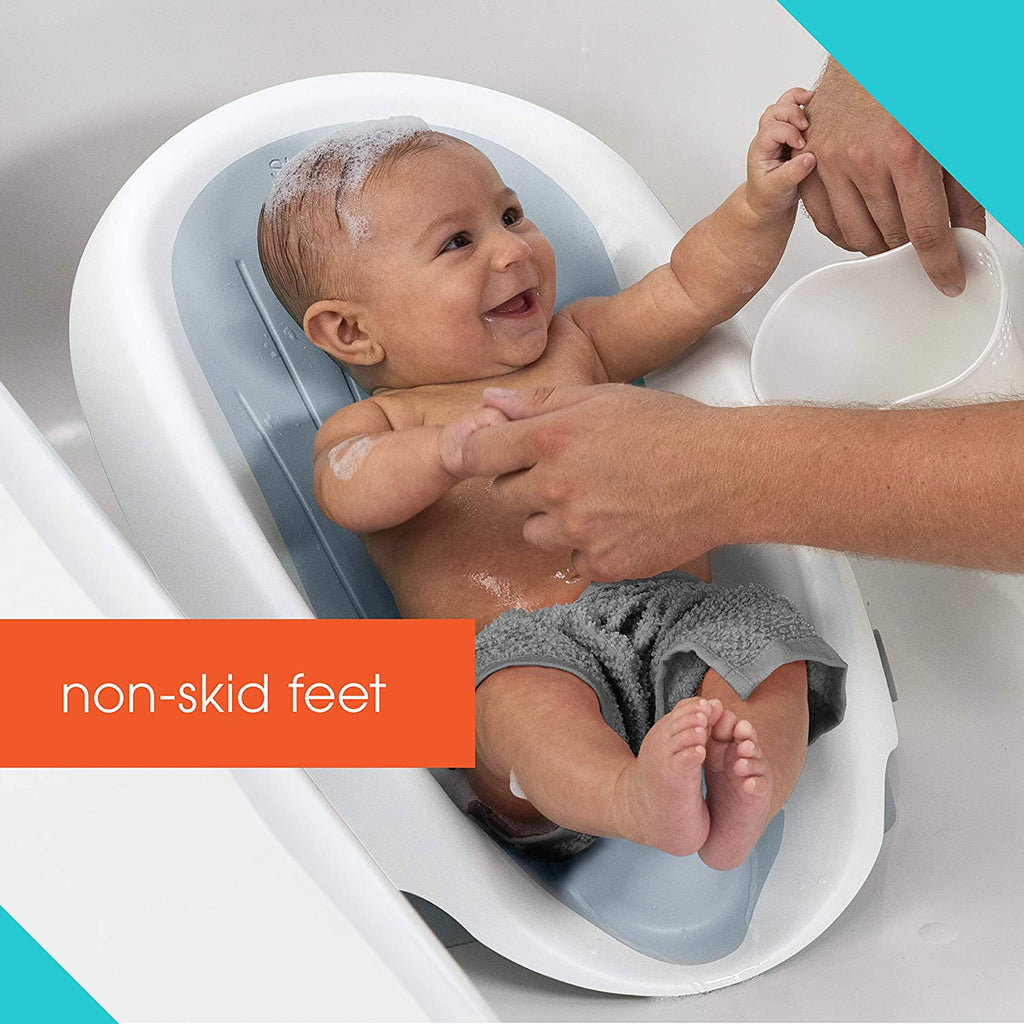 Summer Infant Clean Rinse Grow-With-Me Baby Bather Grey Age-Newborn To 6 Months