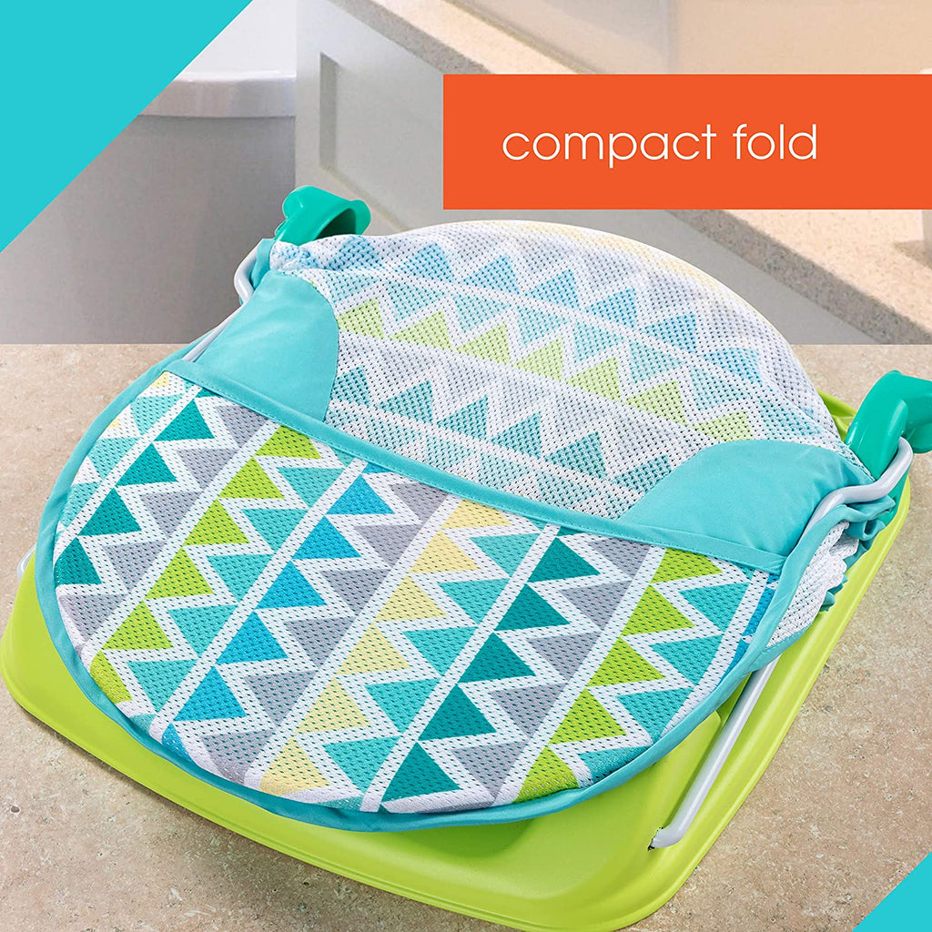 Summer Infant Deluxe Baby Bather - Triangles Stripes 0M+
