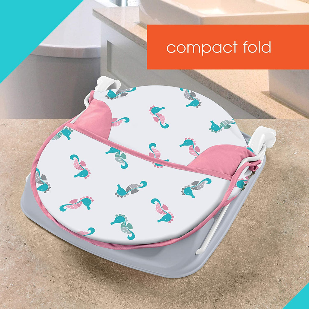 Summer Infant Deluxe Baby Bather Seahorse Pink Age-Newborn & Above
