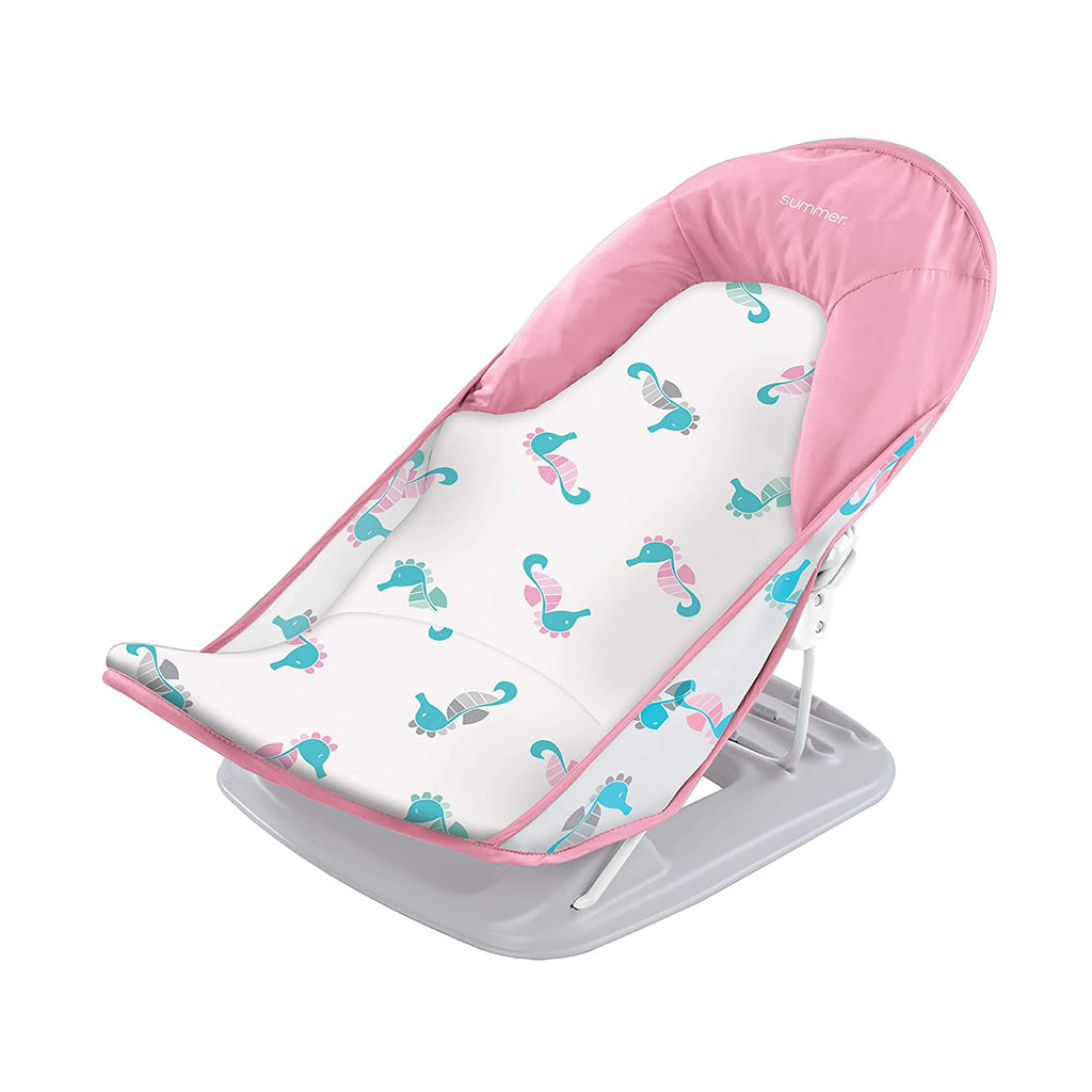 Summer Infant Deluxe Baby Bather Seahorse Pink Age-Newborn & Above