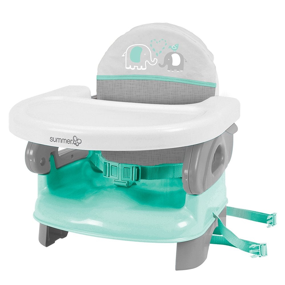Summer Infant Deluxe Comfort Folding Booster Seat - Elephant Love 6M+