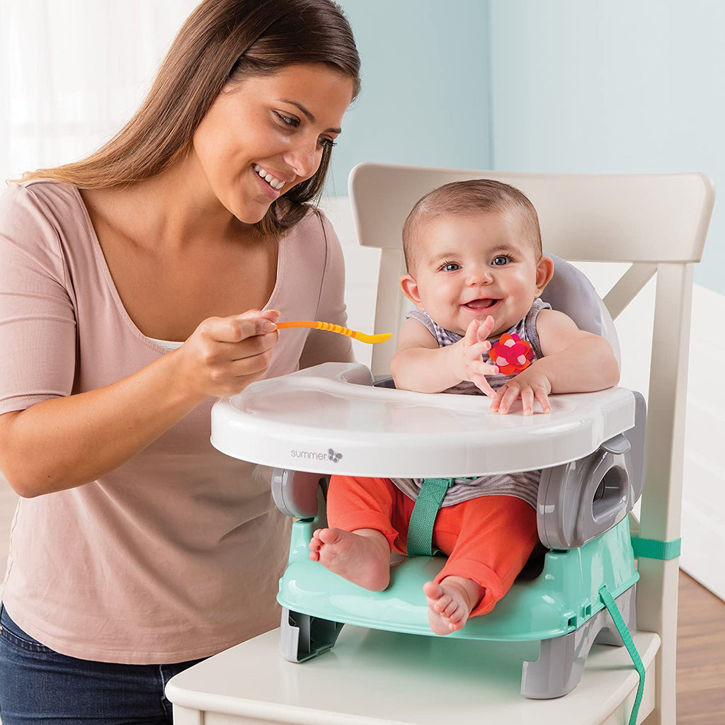 Summer Infant Deluxe Comfort Folding Booster Seat - Elephant Love 6M+