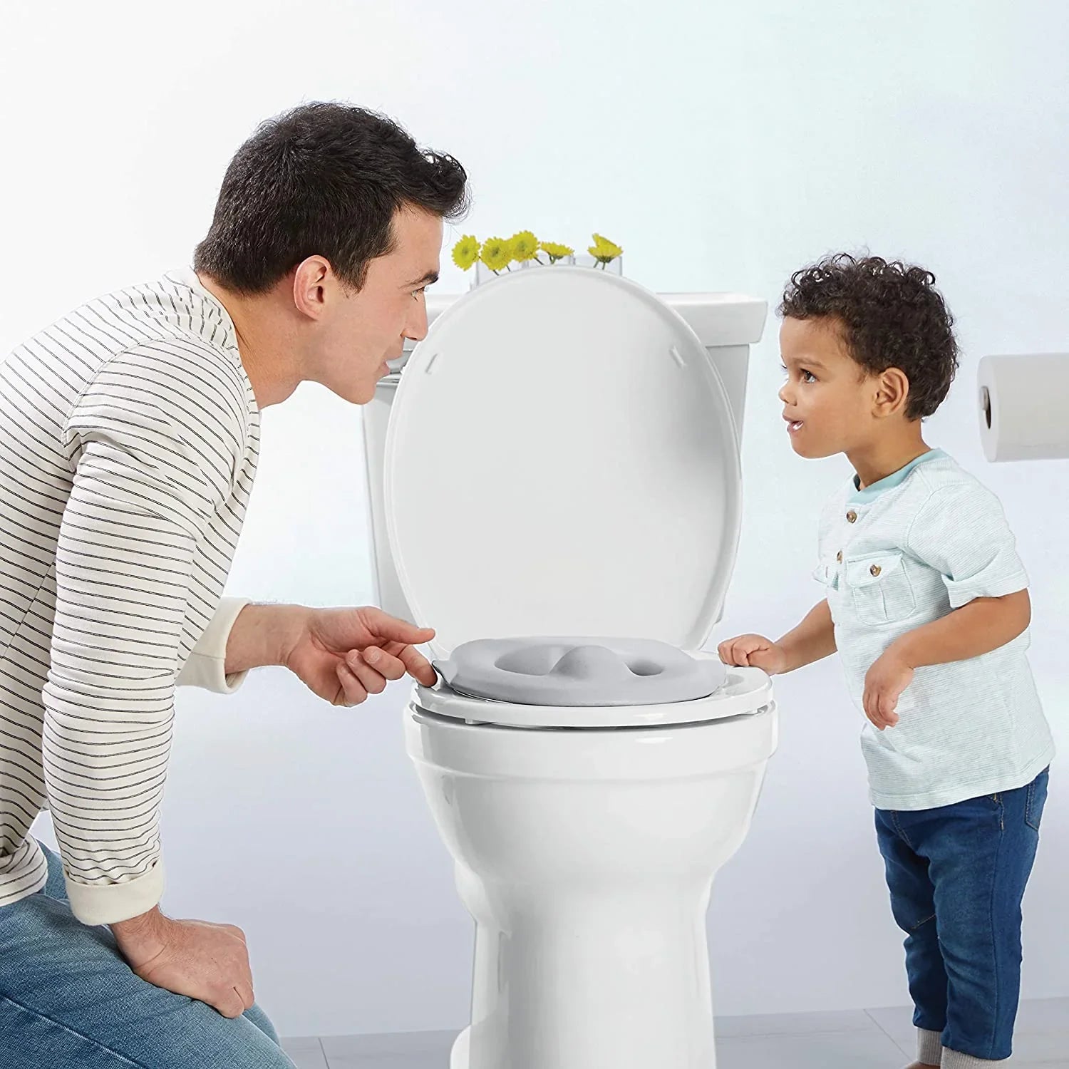 summer infant my size potty white Summer Infant My Size Train & Transition Potty Seat White/Grey Age-1 Year & Above