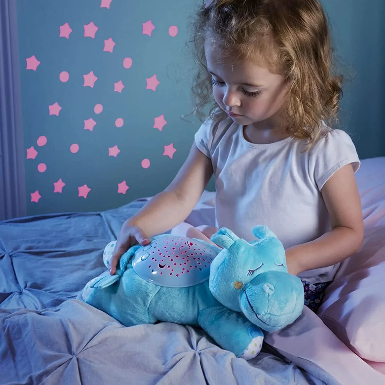 summer infant slumber buddies Summer Infant Slumber Buddies Classic Harley the Hippo Blue Age-6 Months & Above