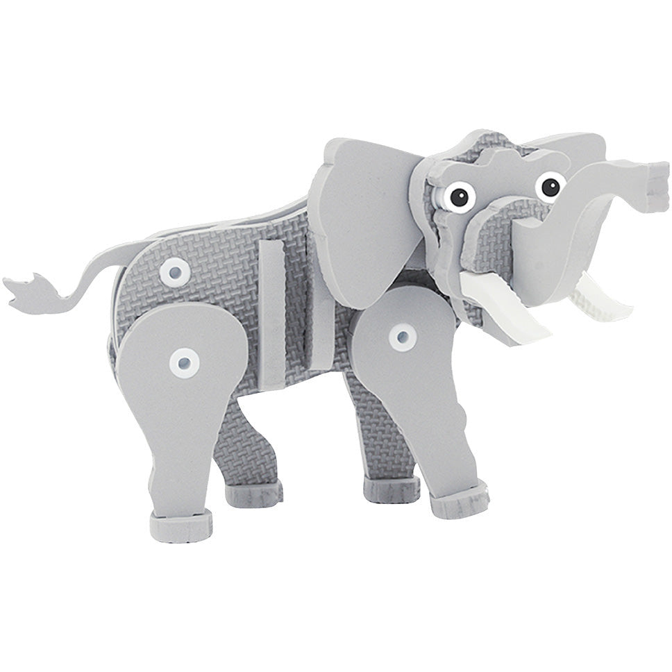 Sunta DIY Play Foam Building Toy Elephant Age-3 Years & Above