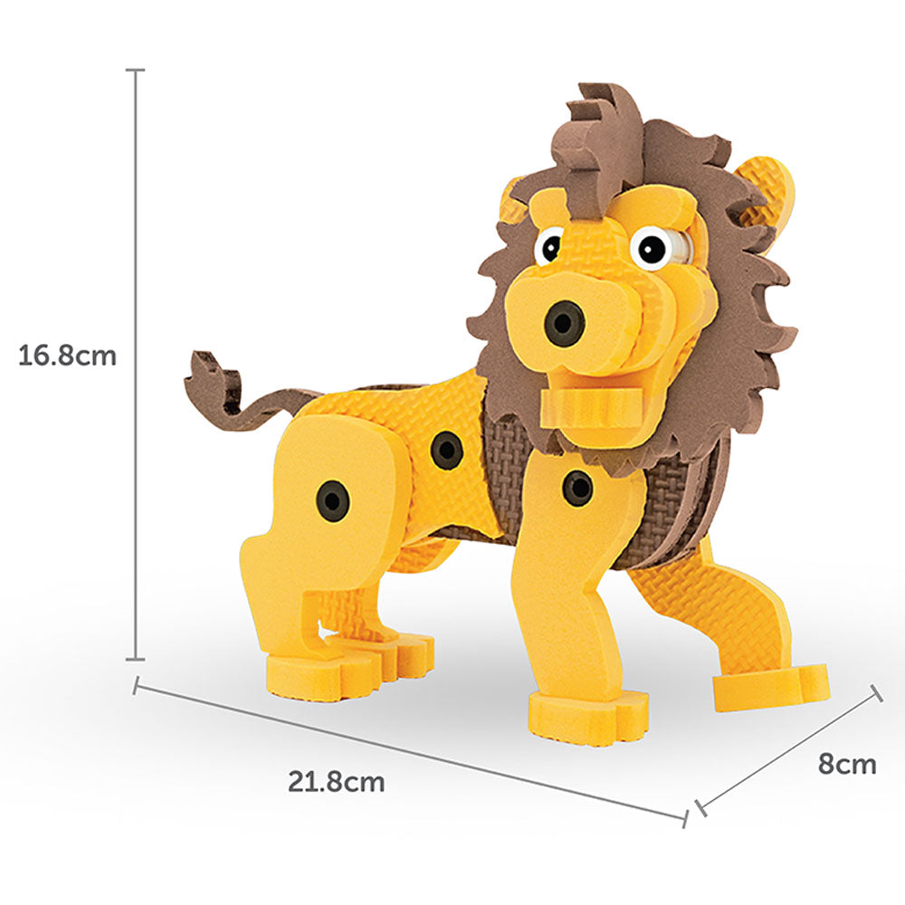 Sunta DIY Play Foam Building Toy Lion Age-3 Years & Above