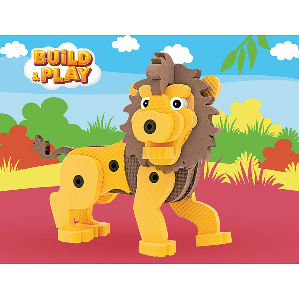 Sunta DIY Play Foam Building Toy Lion Age-3 Years & Above