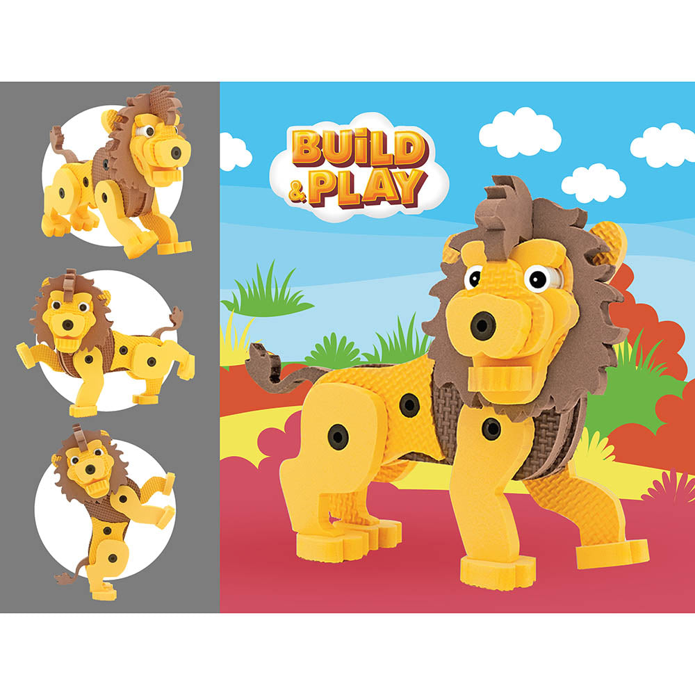 Sunta DIY Play Foam Building Toy Lion Age-3 Years & Above