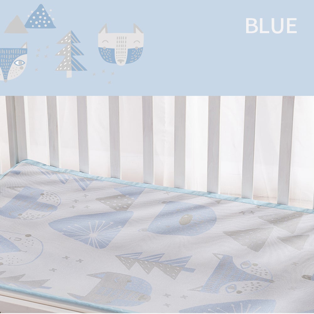 Sunveno Baby Mattress Protector Multipurpose Mat-Blue-M Unisex