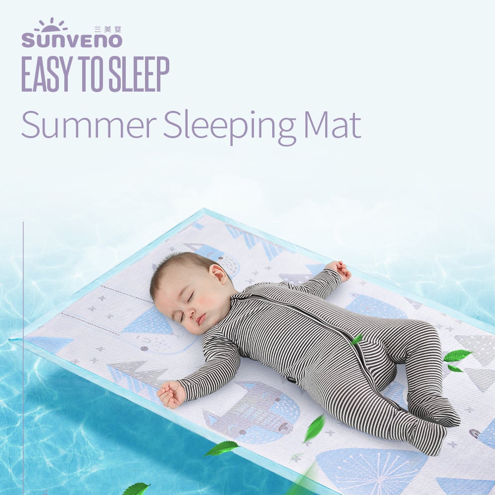 Sunveno Baby Mattress Protector Multipurpose Mat-Blue-M Unisex