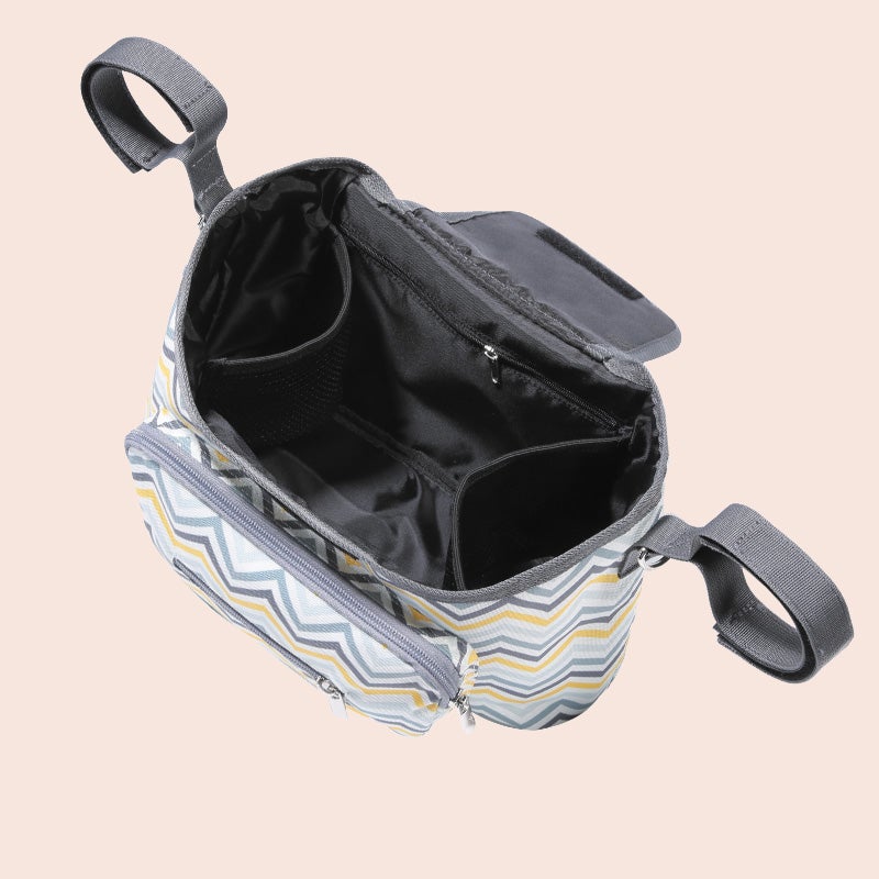 Sunveno Baby Stroller Organizer/Bag - Yellow Wave Unisex