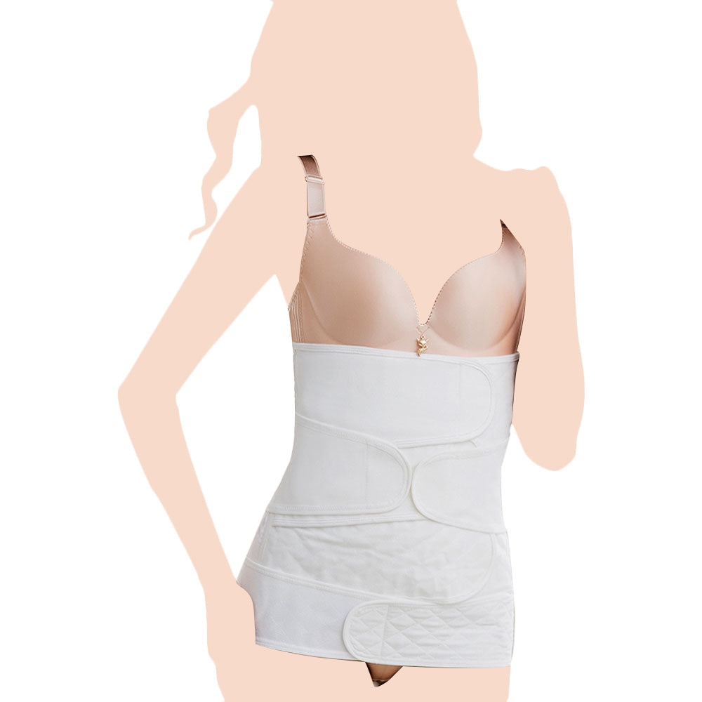 Sunveno Breathable Postpartum Abdominal Belt - Large White for Moms